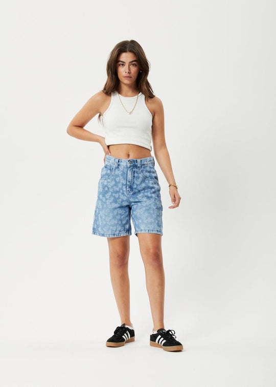 Afends Short Fink Emilie Hemp Denim Carpenter Shorts
