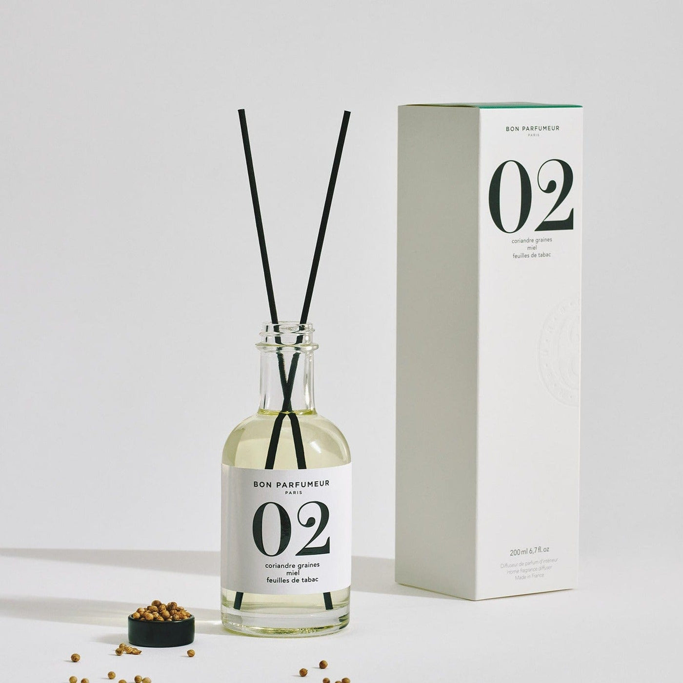 Bon Parfumeur Parfum Diffuseur de parfum d’intérieur 02 : coriandre graines, miel et feuilles de tabac