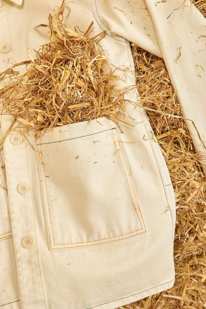 Graine Manteaux et vestes Veste Coccinelle – Blanc cassé