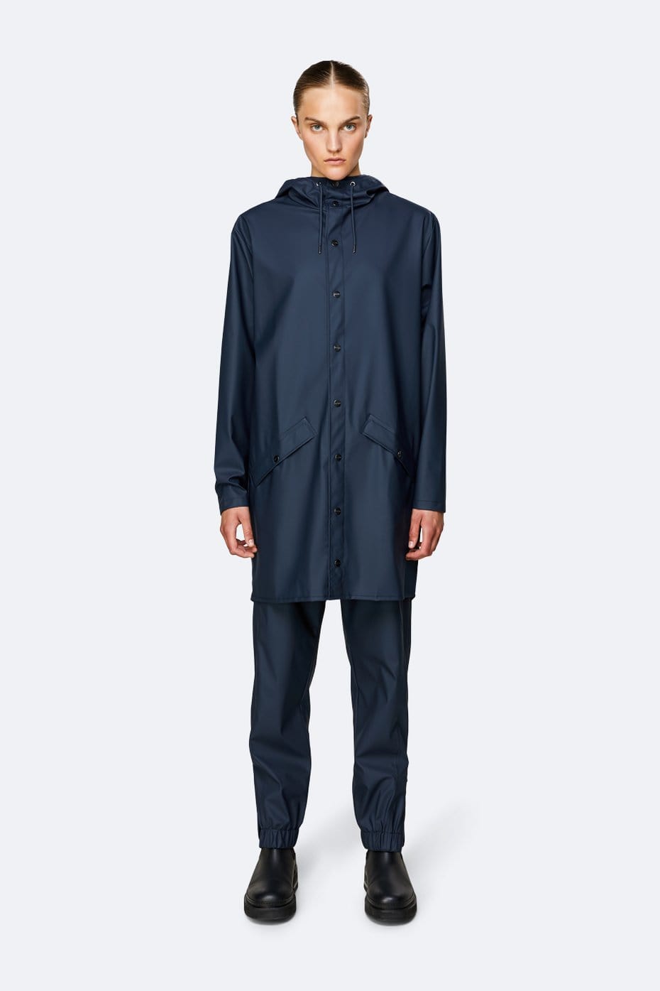 Rains Manteaux et vestes Long Jacket Blue