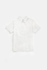 Rhythm. Chemise Classic Linen SS Shirt Vintage White