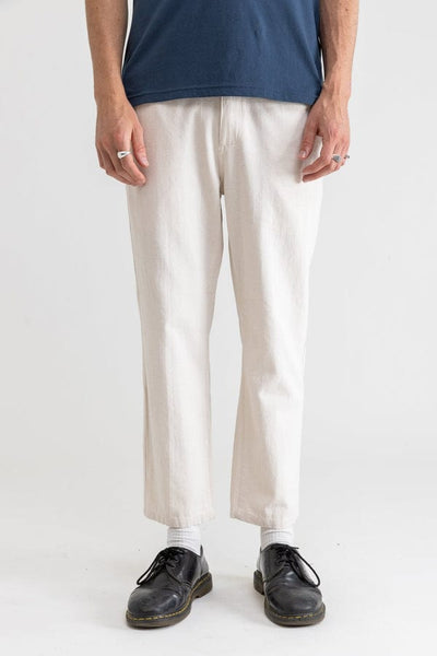 Rhythm. Pantalons Classic Fatigue Pant Vintage White