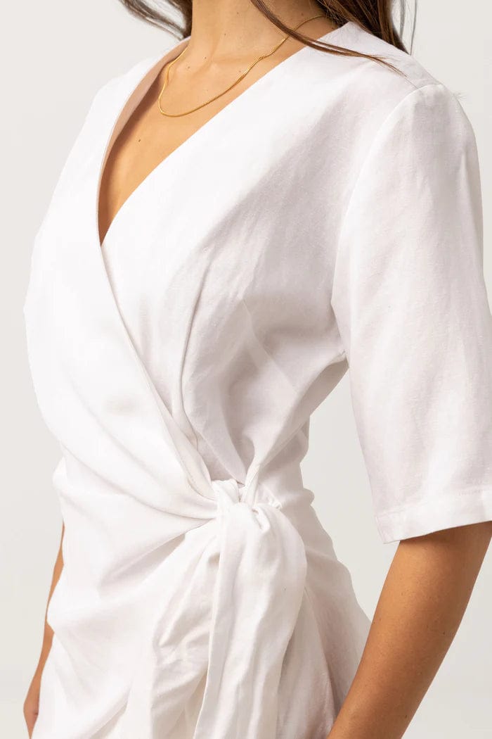 Rhythm. Robe & Jupe Santorini Tie Front Mini Dress
