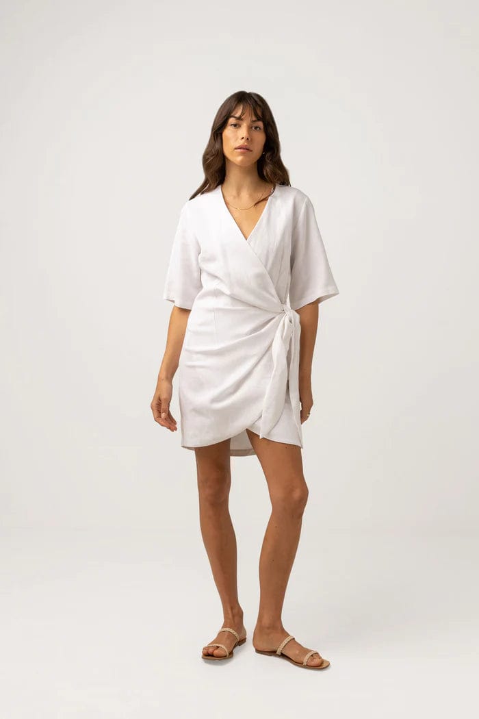 Rhythm. Robe & Jupe Santorini Tie Front Mini Dress