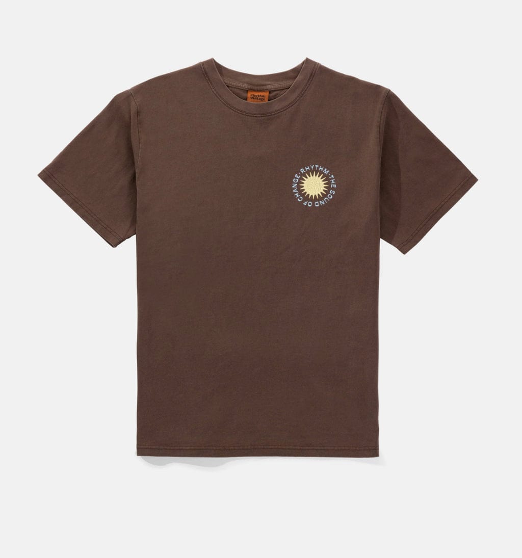 Rhythm. T-shirt Seared Vintage SS T-Shirt Chocolate