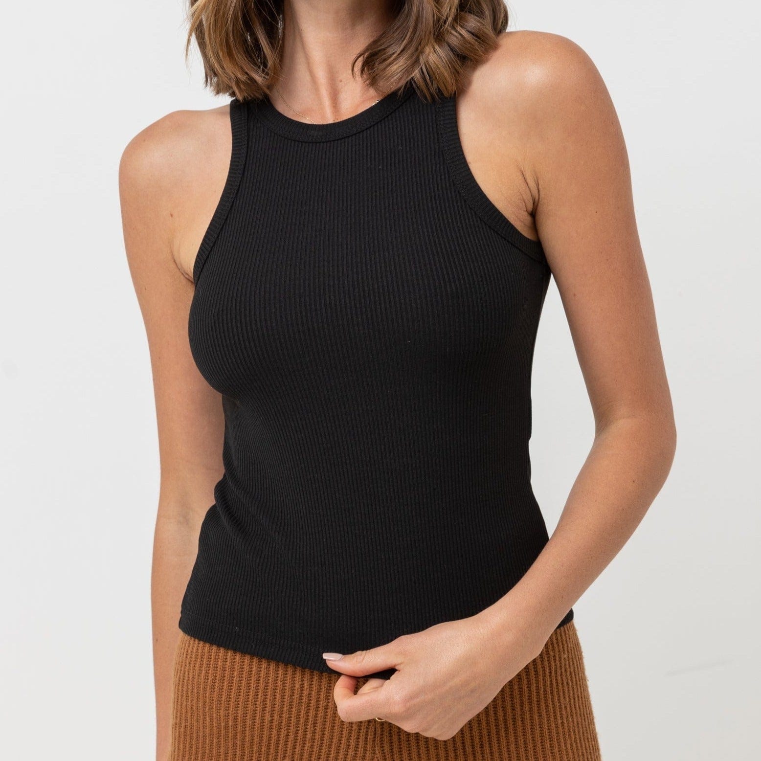 Rhythm. Top Classic Tank Top Black