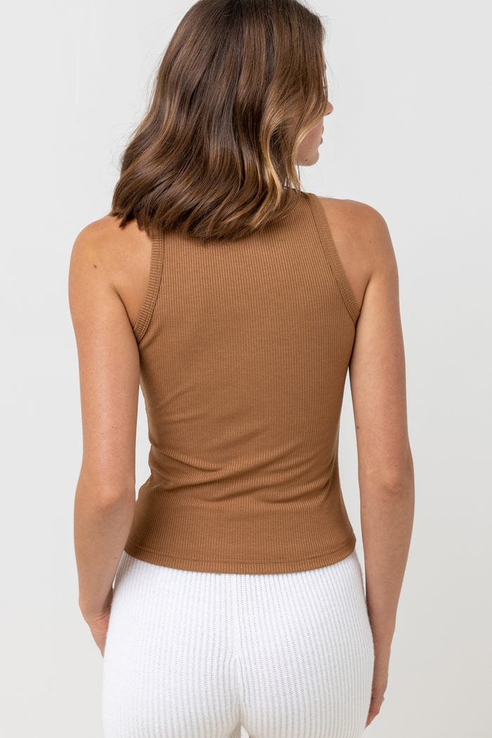 Rhythm. Top Classic Tank Top Caramel