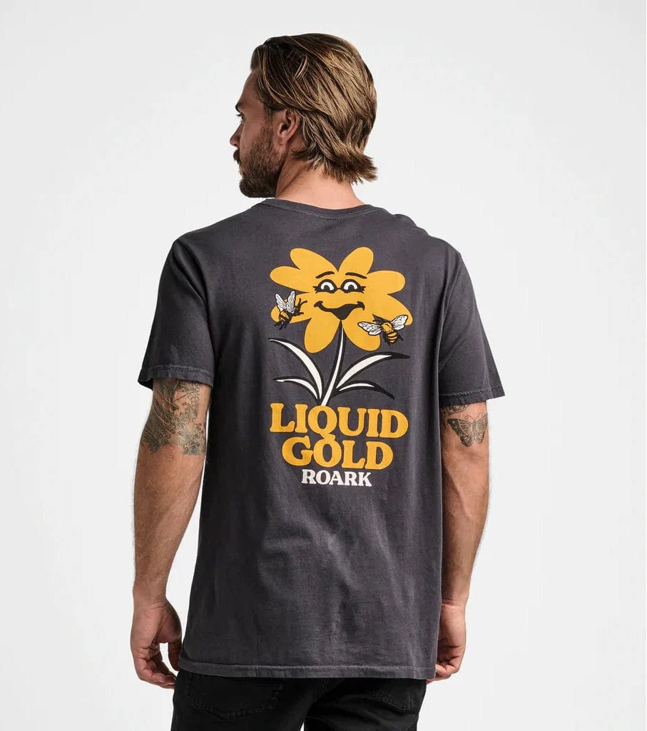 Roark T-shirt Liquid Gold Premium Tee Black