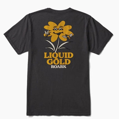 Roark T-shirt Liquid Gold Premium Tee Black