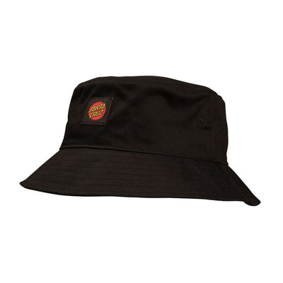 Santa Cruz ONE SIZE Classic Label Bucket Hat Black