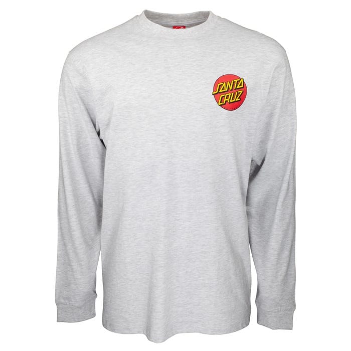 Santa Cruz T-shirt Classic Dot Chest L/S Shirt Athletic Heather
