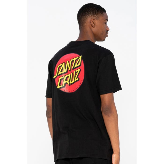 Santa Cruz T-shirt Classic Dot Chest T-shirt Black