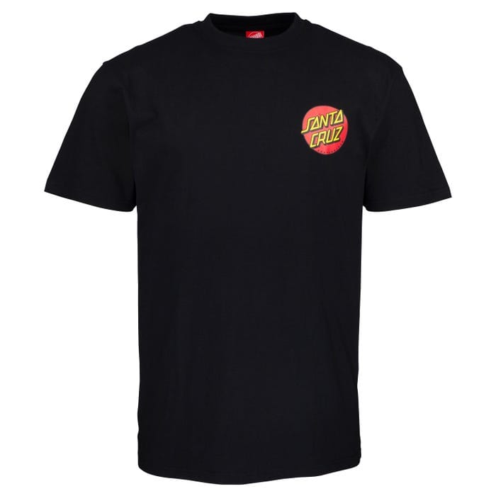 Santa Cruz T-shirt Classic Dot Chest T-shirt Black