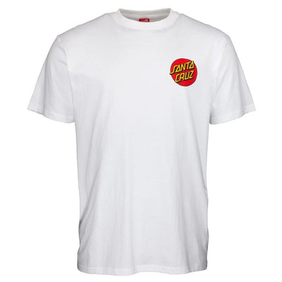 Santa Cruz T-shirt Classic Dot Chest T-shirt White