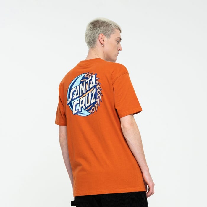 Santa Cruz T-shirt Eclipse Dot T-Shirt Orange