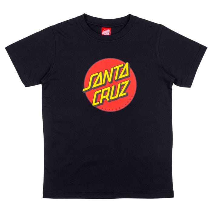 Santa Cruz T-shirt Youth Classic Dot T-shirt Black Kids
