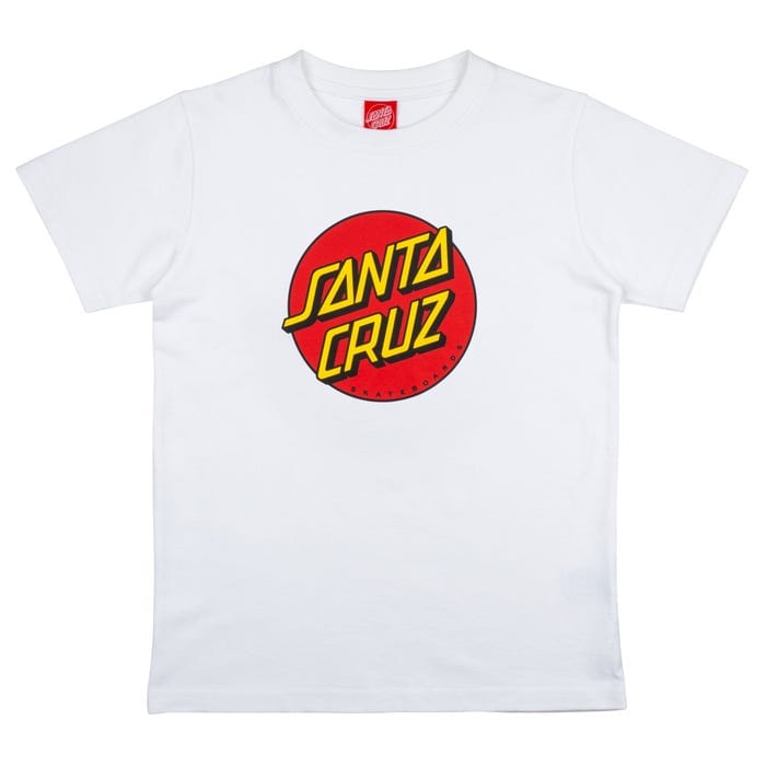 Santa Cruz T-shirt Youth Classic Dot T-shirt White Kids