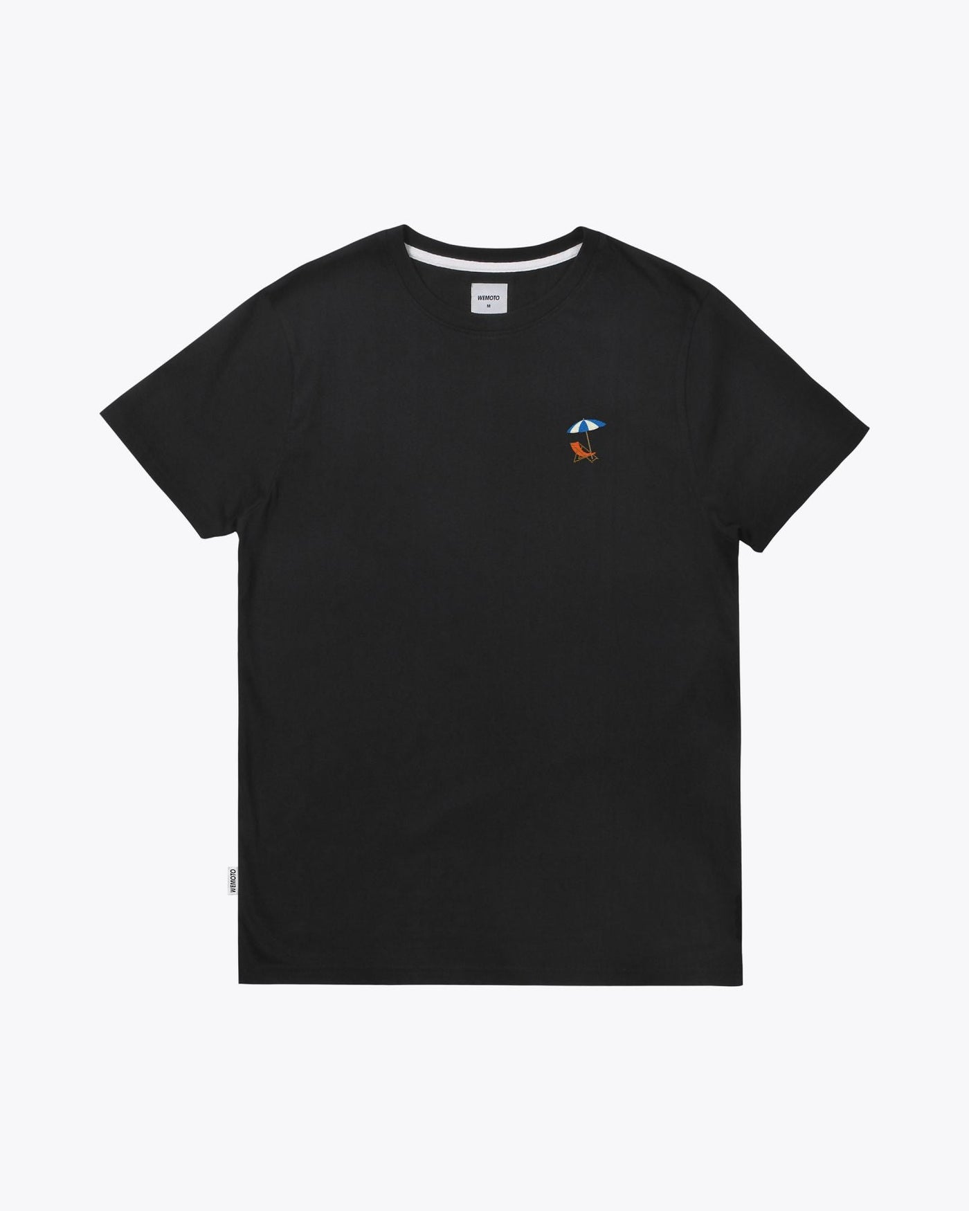 Wemoto T-shirt Beach Tee - Embroidered T-Shirt Black