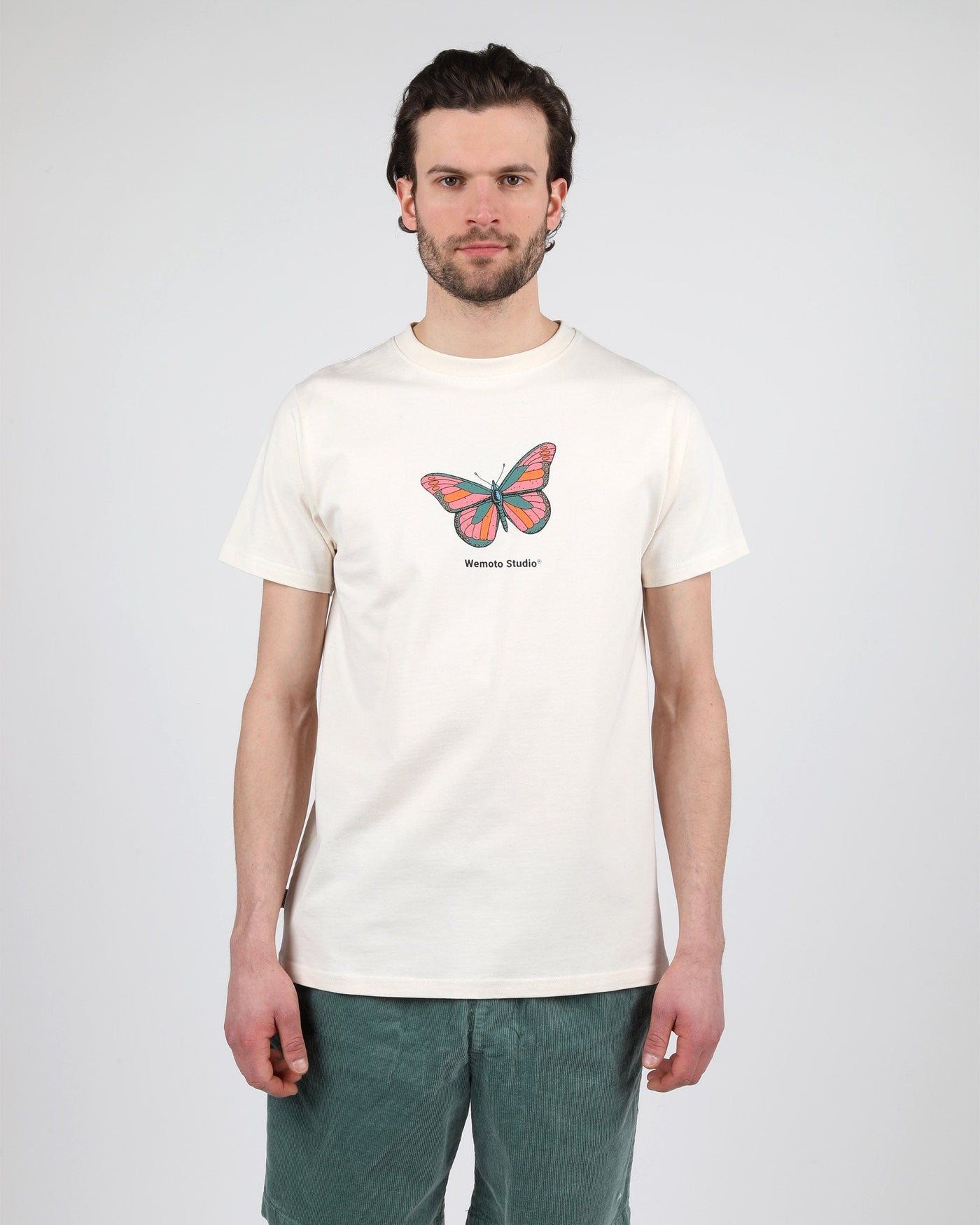 Wemoto T-shirt Butterfly Tee - Printed T-Shirt Natural